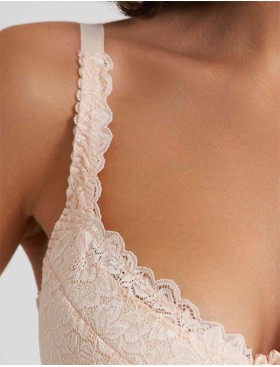 Бюстгальтер балконет Simona M 802/05 жасмин, Цвет: жасмин, Размеры: 75H, изображение 5