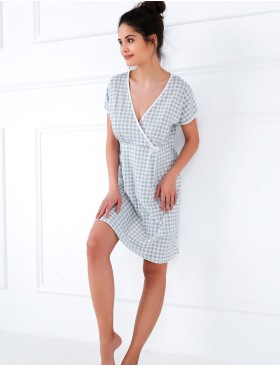 Сорочка с коротким рукавом Sensis OCTAVIA, Цвет: серый, Размеры: S, изображение 3