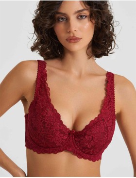 Бюстгальтер на поролоне Simona M 530 румба, Цвет: румба, Размеры: 75H, изображение 3