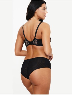 Трусики бразилиана Subtille LEONA brazilian, Цвет: черный+телесный, Размеры: S, изображение 3