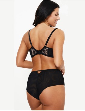 Высокие трусы женские Subtille LEONA high-waist, Цвет: черный+телесный, Размеры: M, изображение 5