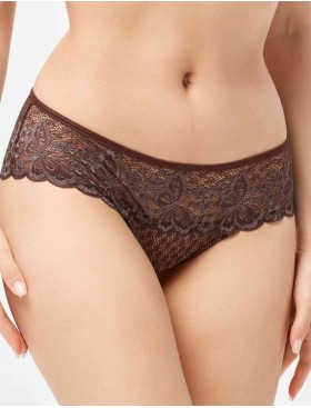 Трусы бразилиана VOVA WISH V98461 коричневый, Цвет: коричневый, Размеры: M