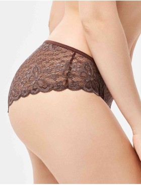 Трусы бразилиана VOVA WISH V98461 коричневый, Цвет: коричневый, Размеры: M, изображение 3