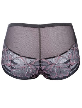 Высокие трусы Alles GLOSSY IRIS classic black/pink, Цвет: черный, Размеры: M, изображение 6