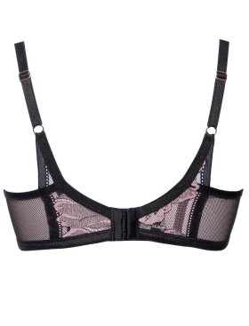 Бюстгальтер пуш-ап Alles GLOSSY IRIS P-UP black/pink, Цвет: черный, Размеры: 70C, изображение 8