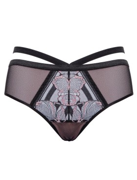 Трусы стринги Alles GLOSSY IRIS stringi black/pink, Цвет: черный, Размеры: S, изображение 5