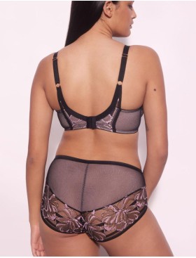 Высокие трусы Alles GLOSSY IRIS classic black/pink, Цвет: черный, Размеры: M, изображение 4