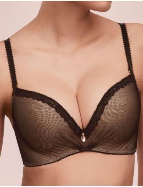 Бюстгальтер супер пуш-ап Alles NOCTURN 02 super P-UP черный, Цвет: черный, Размеры: 90B