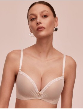 Бюстгальтер супер пуш-ап Alles NOCTURN 02 super P-UP экрю, Цвет: экрю, Размеры: 65F, изображение 3