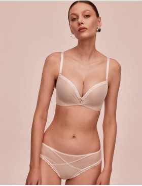 Бюстгальтер супер пуш-ап Alles NOCTURN 02 super P-UP экрю, Цвет: экрю, Размеры: 65F, изображение 4