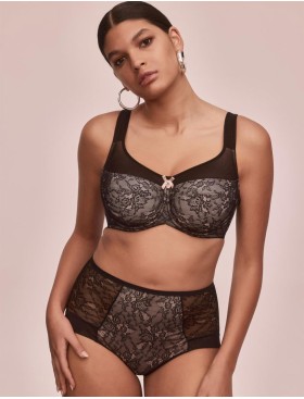 Бюстгальтер мягкий Alles SCARLET M черно-розовый, Цвет: черно-розовый, Размеры: 80D, изображение 6