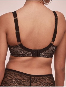 Бюстгальтер мягкий Alles SCARLET M черно-розовый, Цвет: черно-розовый, Размеры: 80D, изображение 2