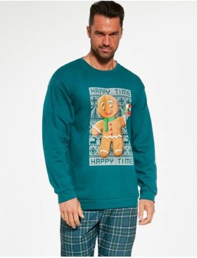 Мужская пижама со штанами Cornette 115 COOKIE 2, Цвет: зеленый, Размеры: L