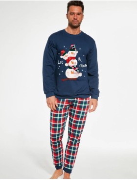 Пижама мужская Cornette 115 SNOWMAN, Цвет: темно-синий/красный, Размеры: XL, изображение 2
