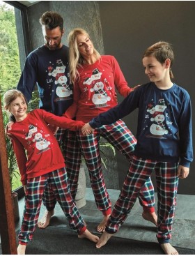 Пижама мужская Cornette 115 SNOWMAN, Цвет: темно-синий/красный, Размеры: XL, изображение 3