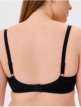 Бюстгальтер с мягкими кружевными чашками Lina A 6010 черно-красный, Цвет: черно-красный, Размеры: 70F, изображение 4