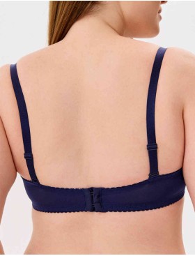 Бюстгальтер балконет анжелика Lina A 6035 темно-синий, Цвет: темно-синий, Размеры: 80F, изображение 2