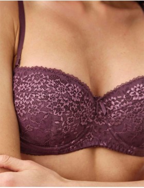 Бюстгальтер балконет анжелика Lina A 6035 крокус, Цвет: крокус, Размеры: 75D, изображение 3