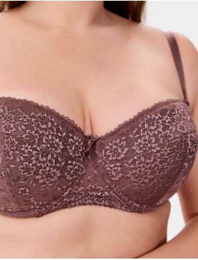 Бюстгальтер балконет анжелика Lina A 6035 перец, Цвет: перец, Размеры: 90D, изображение 4