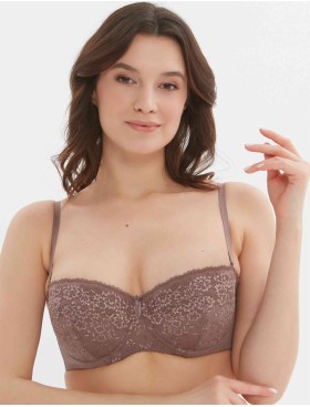 Бюстгальтер балконет анжелика Lina A 6035 перец, Цвет: перец, Размеры: 90D, изображение 6