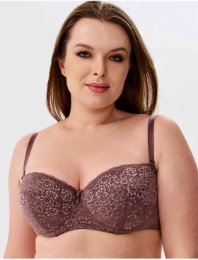 Бюстгальтер балконет анжелика Lina A 6035 перец, Цвет: перец, Размеры: 90D, изображение 5