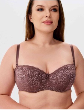 Бюстгальтер балконет анжелика Lina A 6035 перец, Цвет: перец, Размеры: 90D, изображение 3