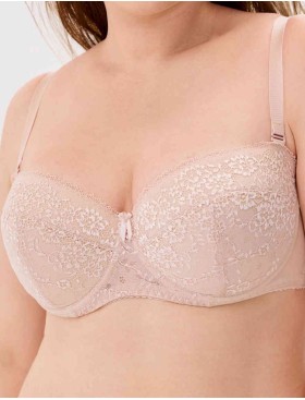 Бюстгальтер балконет анжелика Lina A 6035 серебристый пион, Цвет: серебристый пион, Размеры: 75G