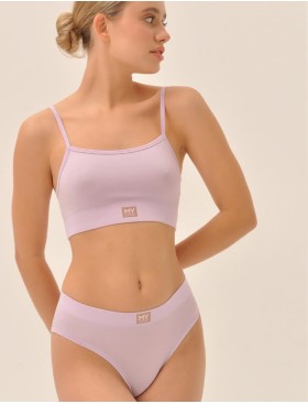 Хлопковые трусы слипы MY DS100 черничный йогурт, Цвет: сиреневый, Размеры: S, изображение 3