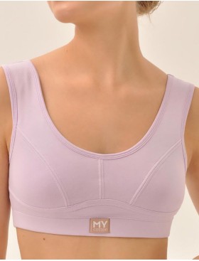 Поддерживающий топ MY DT202 черничный йогурт, Цвет: сиреневый, Размеры: S