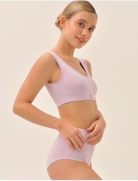 Поддерживающий топ MY DT202 черничный йогурт, Цвет: сиреневый, Размеры: S, изображение 4