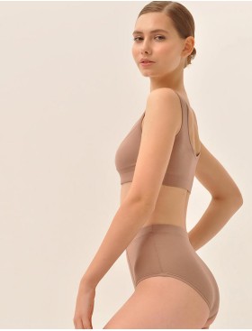 Высокие трусы слипы MY DS103 капучино, Цвет: коричневый, Размеры: S, изображение 4