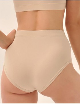 Высокие трусы слипы MY DS103 крем, Цвет: телесный, Размеры: S, изображение 2