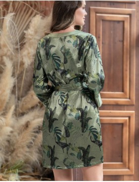 Платье туника шелковое Mia-Amore TEANA 4004, Цвет: оливковый, Размеры: 2XL/3XL, изображение 2