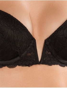 Бюстгальтер балконет планж Mioocchi GISELLE 8142 nero, Цвет: nero (черный), Размеры: 70D, изображение 4