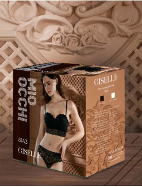 Бюстье анжелика с пуш-ап Mioocchi GISELLE 8143 crema, Цвет: crema (молочный), Размеры: 80C, изображение 3