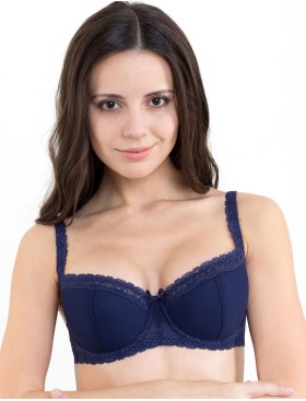 Бюстгальтер балконет Sermija 123-09-L синий сапфир, Цвет: синий сапфир, Размеры: 90B, изображение 3