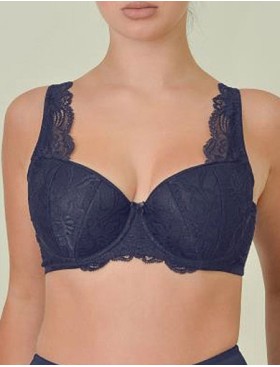 Бюстгальтер балконет тюльпан VOVA LAURA V32526 темно-синий, Цвет: темно-синий, Размеры: 90B
