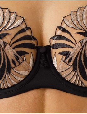 Бюстгальтер с мягкой чашкой Coquette Revue SAUVAGE 81128-18, Цвет: телесный с черным, Размеры: 90B, изображение 4