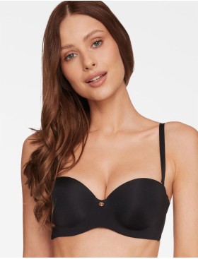 Бюстгальтер бандо пуш-ап Esotiq RAFFEN 39719 черный, Цвет: черный, Размеры: 70F, изображение 3