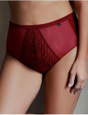 Трусы высокие Kris Line RUBIN high waist, Цвет: гранат, Размеры: M