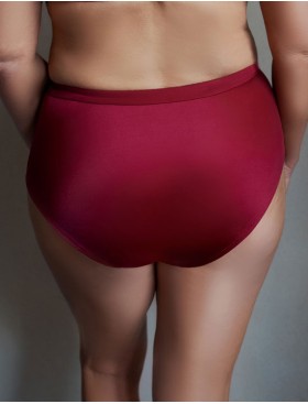 Трусы высокие Kris Line RUBIN high waist, Цвет: гранат, Размеры: M, изображение 2