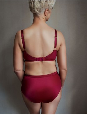 Трусы высокие Kris Line RUBIN high waist, Цвет: гранат, Размеры: M, изображение 4