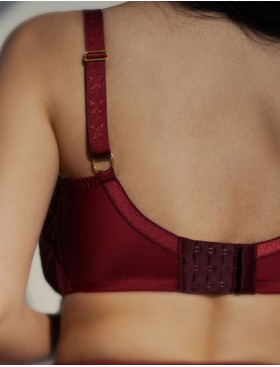 Мягкий бюстгальтер балконет Kris Line RUBIN half cup soft, Цвет: гранат, Размеры: 70JJ, изображение 4