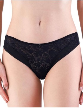 Трусы бразилиана Leilieve HAUTE COUTURE 7763 nero, Цвет: nero (черный), Размеры: XS