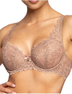 Бюстгальтер балконет тюльпан MAT CARMELA Cappuccino 053-22, Цвет: кофе, Размеры: 65F