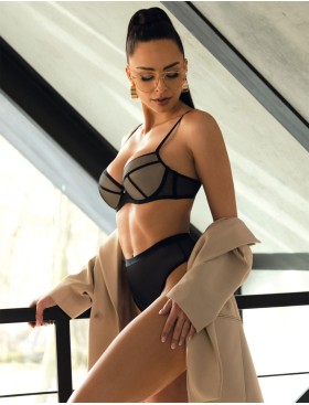 Завышенные стринги MAT AGGIE Czarny S-0193-4-1, Цвет: черный, Размеры: XL, изображение 6