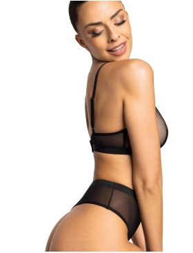 Завышенные стринги MAT AGGIE Czarny S-0193-4-1, Цвет: черный, Размеры: XL, изображение 5