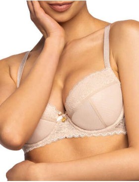 Бюстгальтер балконет пуш-ап MAT LETIKA Bezowy M-3705-11, Цвет: бежевый, Размеры: 70F