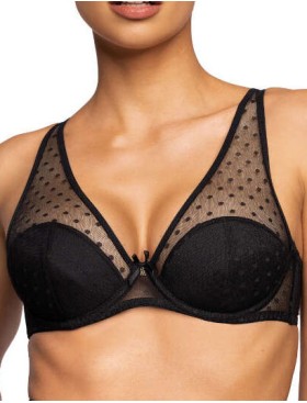 Бюстгальтер бралетт с пуш-ап MAT DOTSSY Czarny M-3714-11-1, Цвет: черный, Размеры: 80C