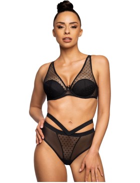 Бюстгальтер бралетт с пуш-ап MAT DOTSSY Czarny M-3714-11-1, Цвет: черный, Размеры: 80C, изображение 5